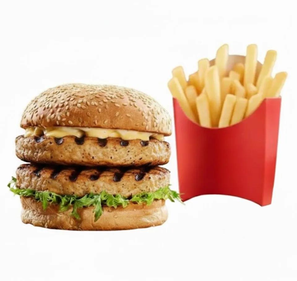 Burger Double Cheese, Poulet Haché