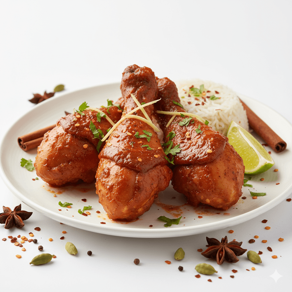 Cuisse de poulet à l'indienne