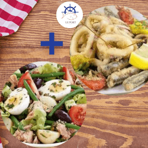 Salade Nicoise + Friture Mixte