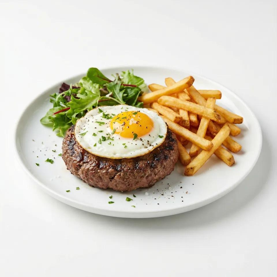 Plat Steak Haché a Cheval
