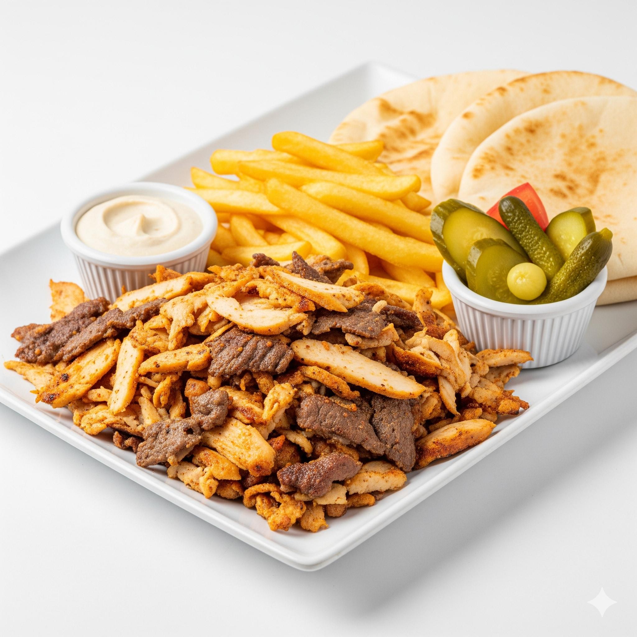 0,5 Kg Chawarma Mixte (Poulet & Viande)