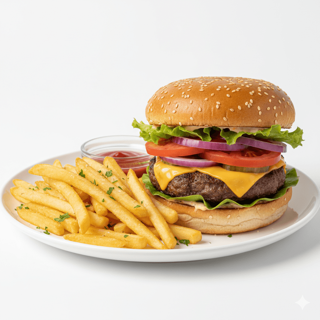 Burger Viande+ Frites