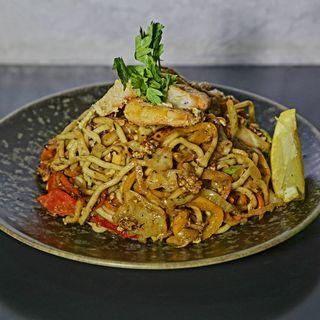 Nouilles poulet crevette