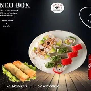 Neo box 14 pcs varié + 2 nems poulet+ poisson