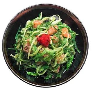 Salade wakamé saumon