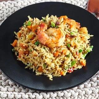 Riz contonnais au crevette