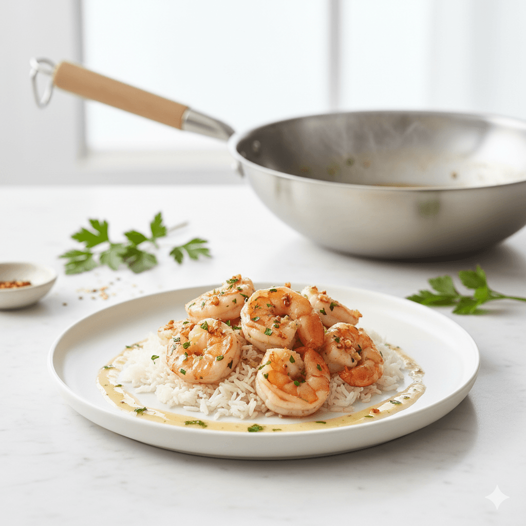 Plat Crevette À L'Ail