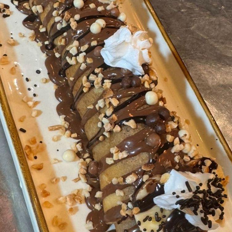 Crêpes chocolat sucette banane