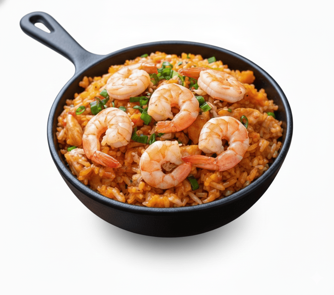 Riz Sauté Traditionnel Thaïlandais Crevette