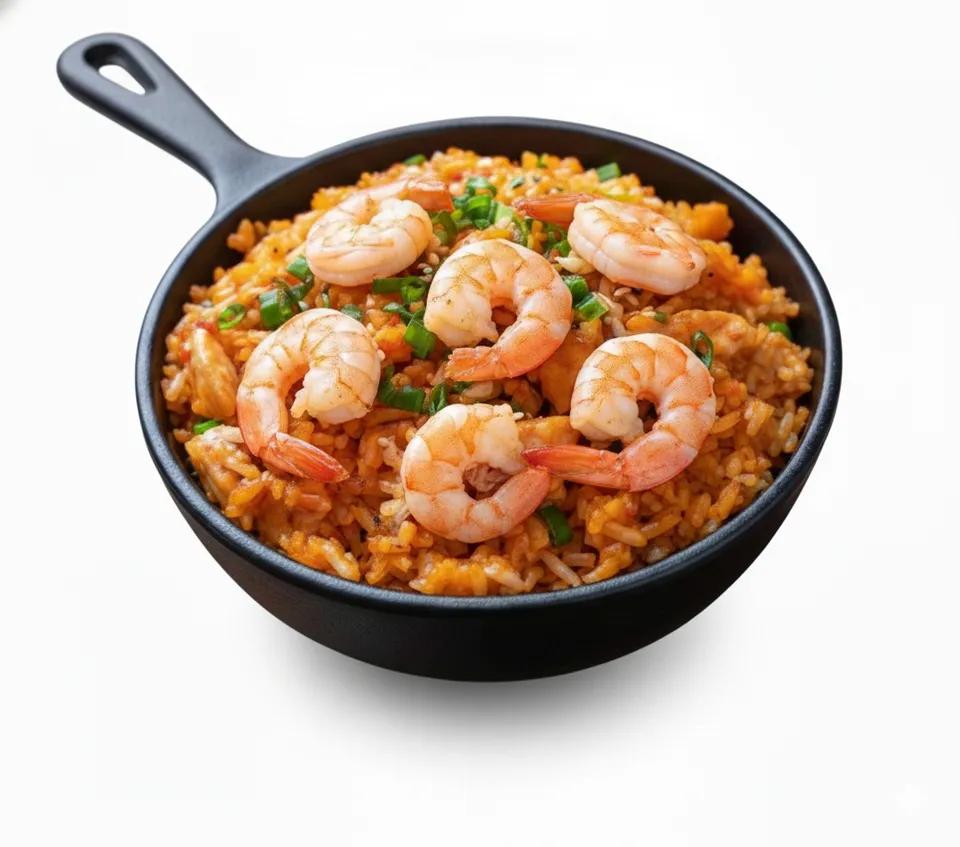 Riz Sauté Traditionnel Thaïlandais Crevette
