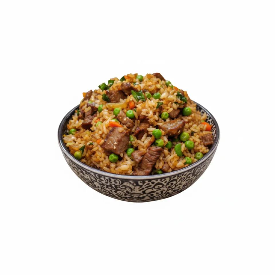 Riz Sauté Traditionnel Thaïlandais Boeuf