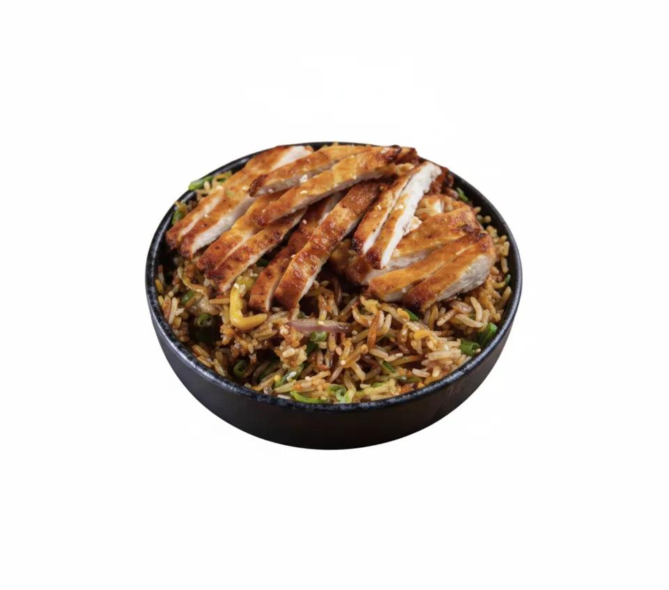 Riz Sauté Traditionnel Thaïlandais Poulet