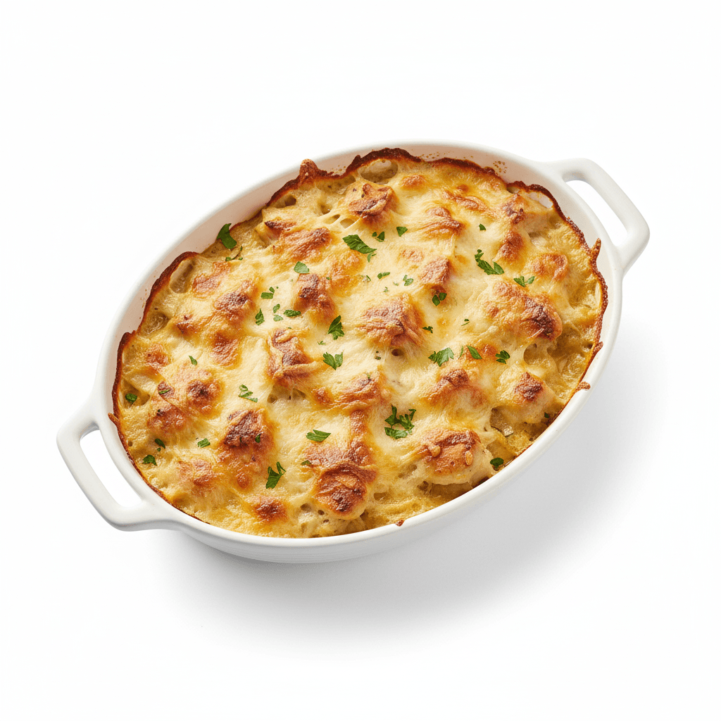 Gratin de poulet au fromage