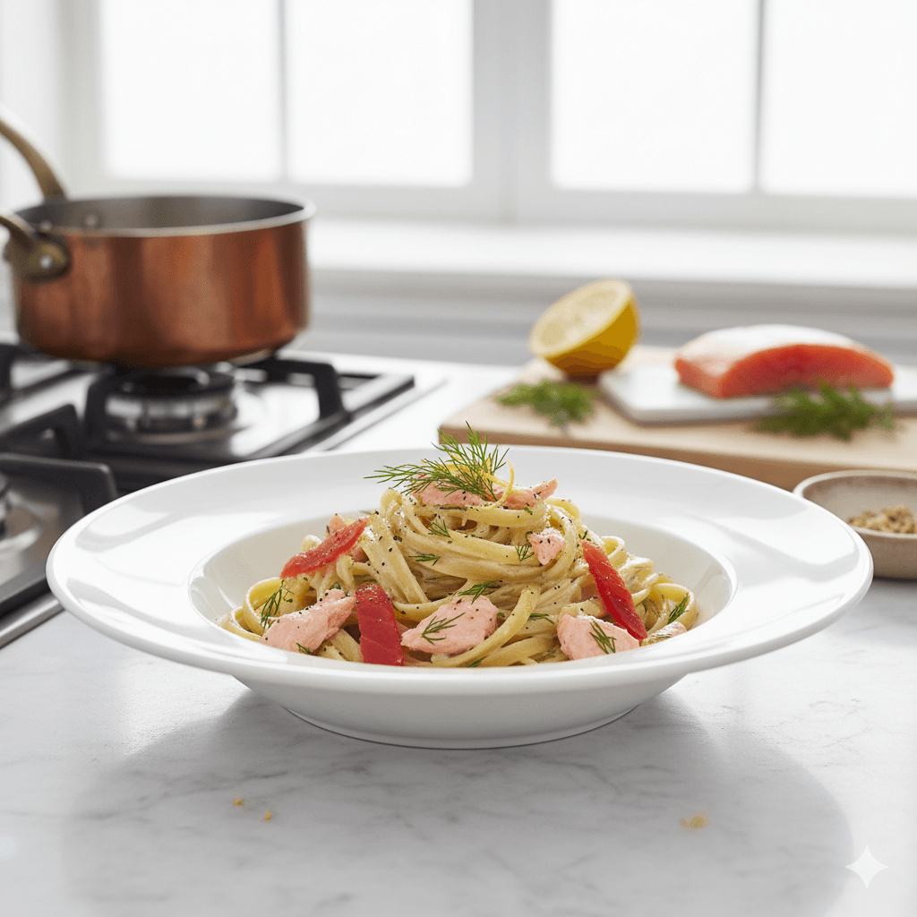 Tagliatelle au Norvégien