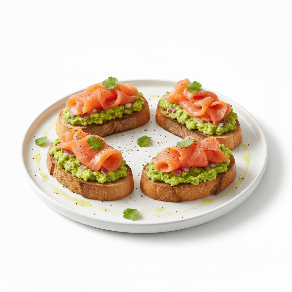 Bruschetta Avocat Saumon