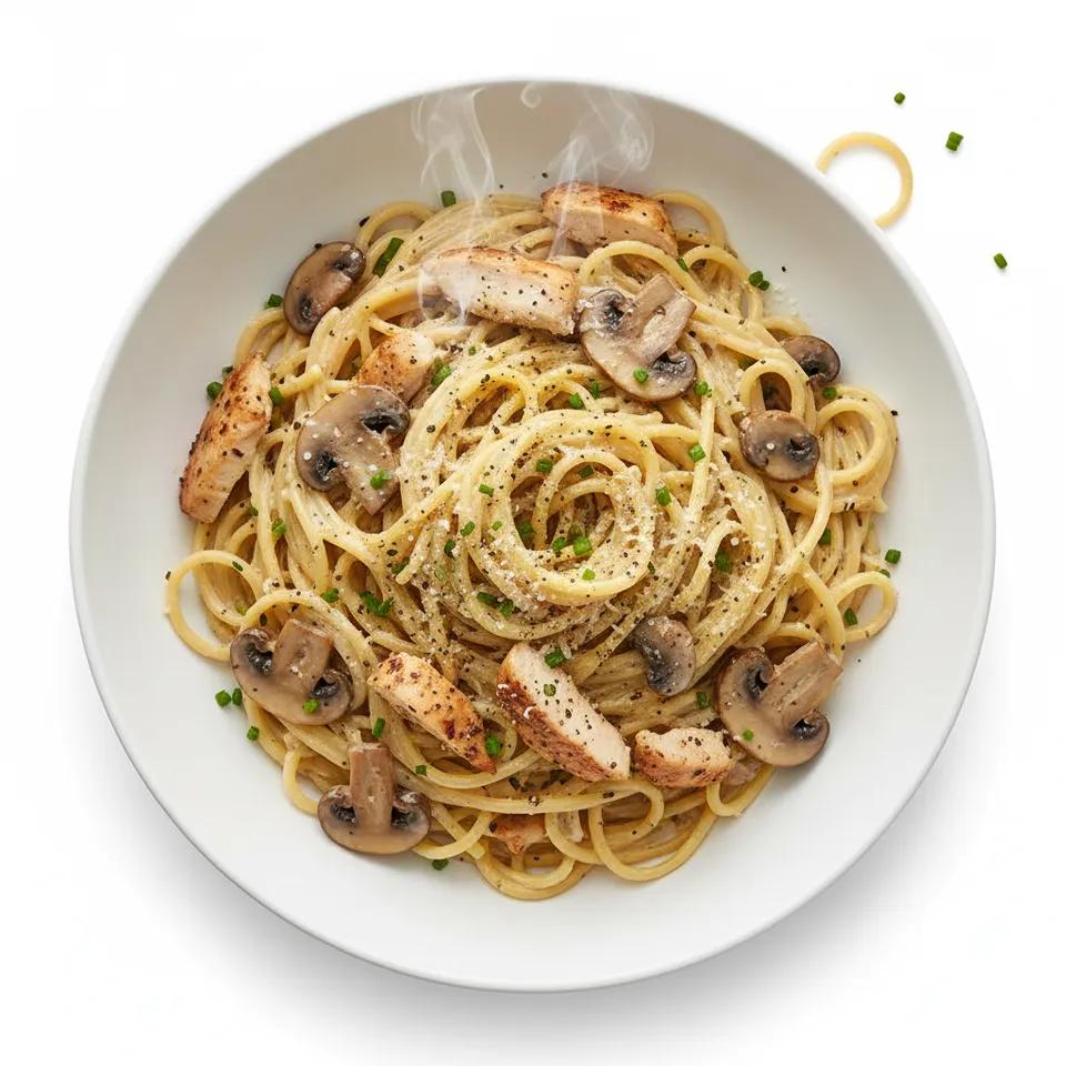 Pâtes Poulet Champignons