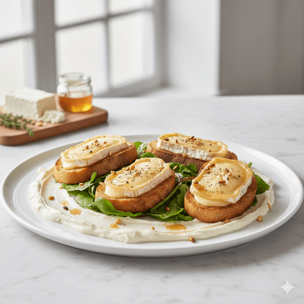 Toasts de chèvre chaud