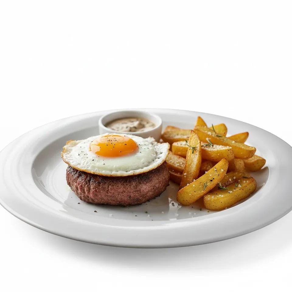 Plat Steack Haché à cheval