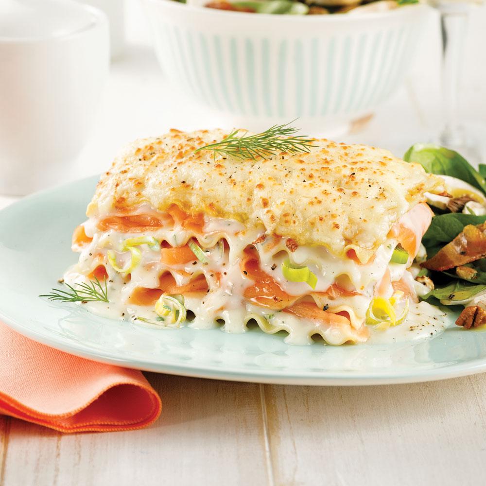 Lasagnes au Saumon fumé