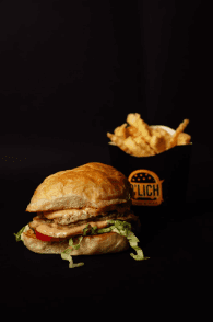 Chicken smash burger