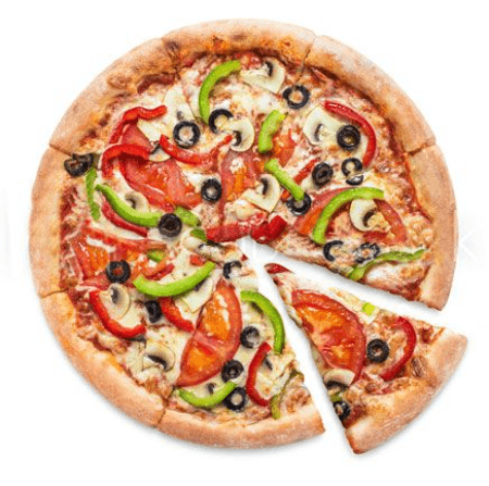 Pizza Végétarienne XL acheté = Pizza M jambon  gratuit