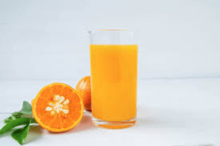 Jus d'orange frais