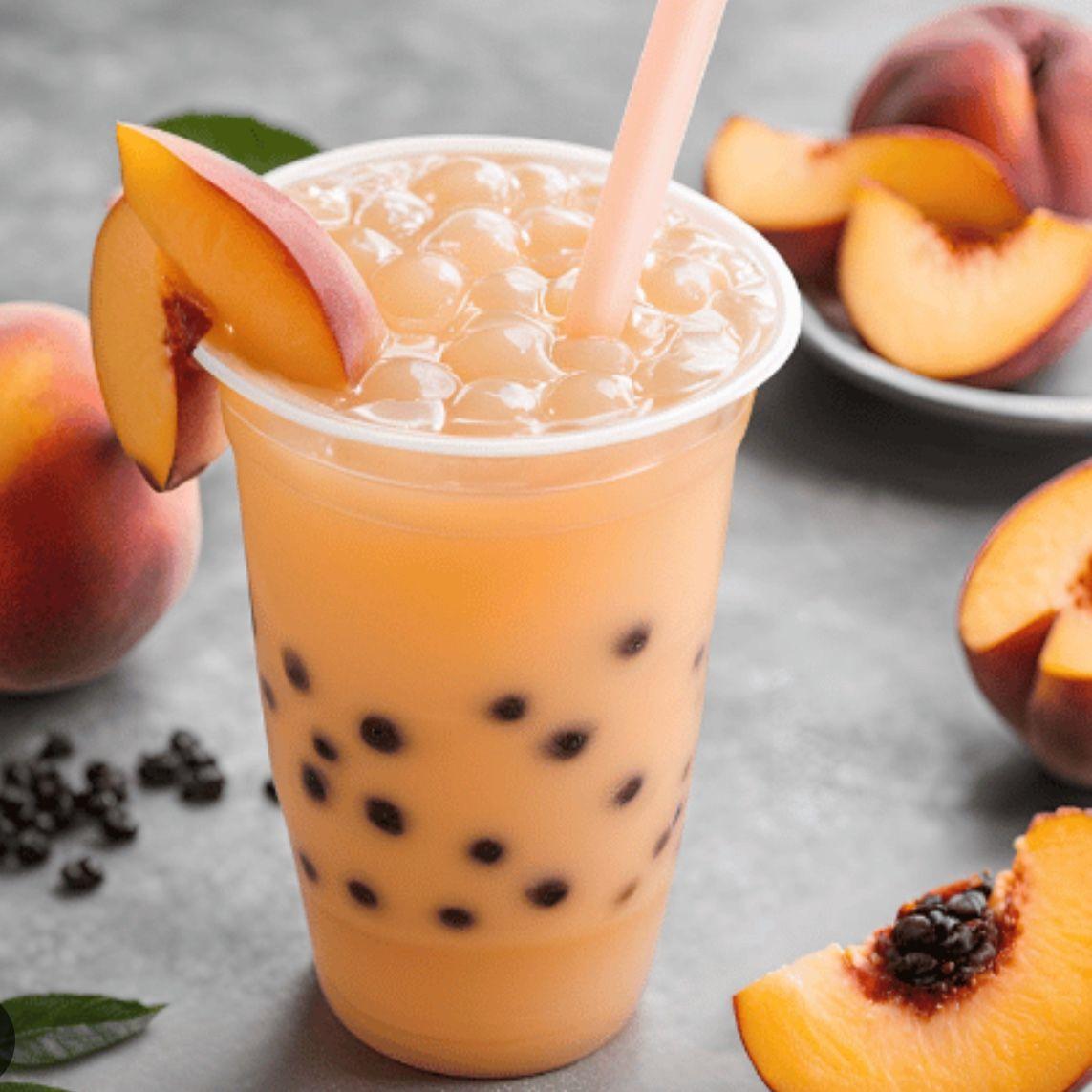 Bubble tea pêche