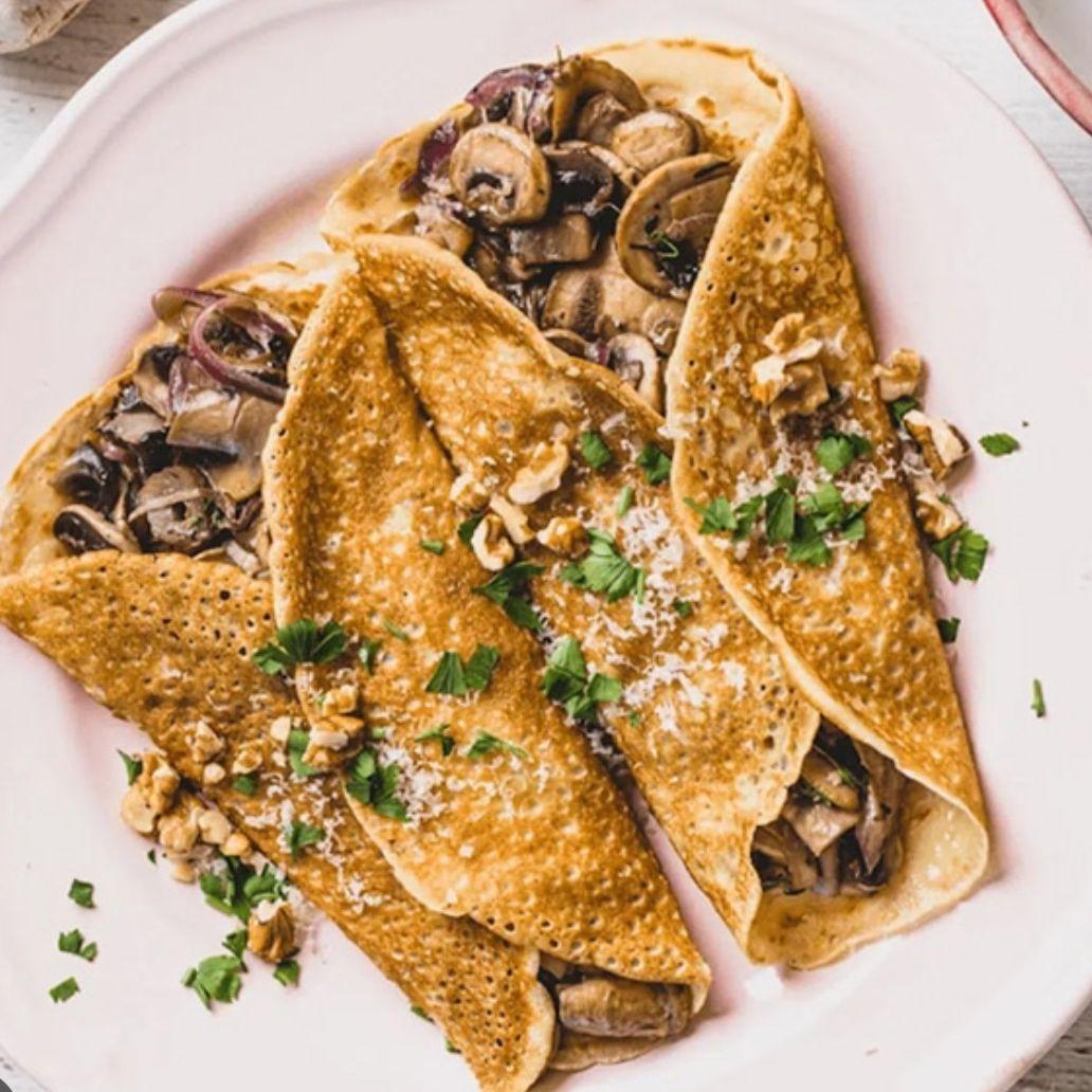 Crêpe poulet champignon