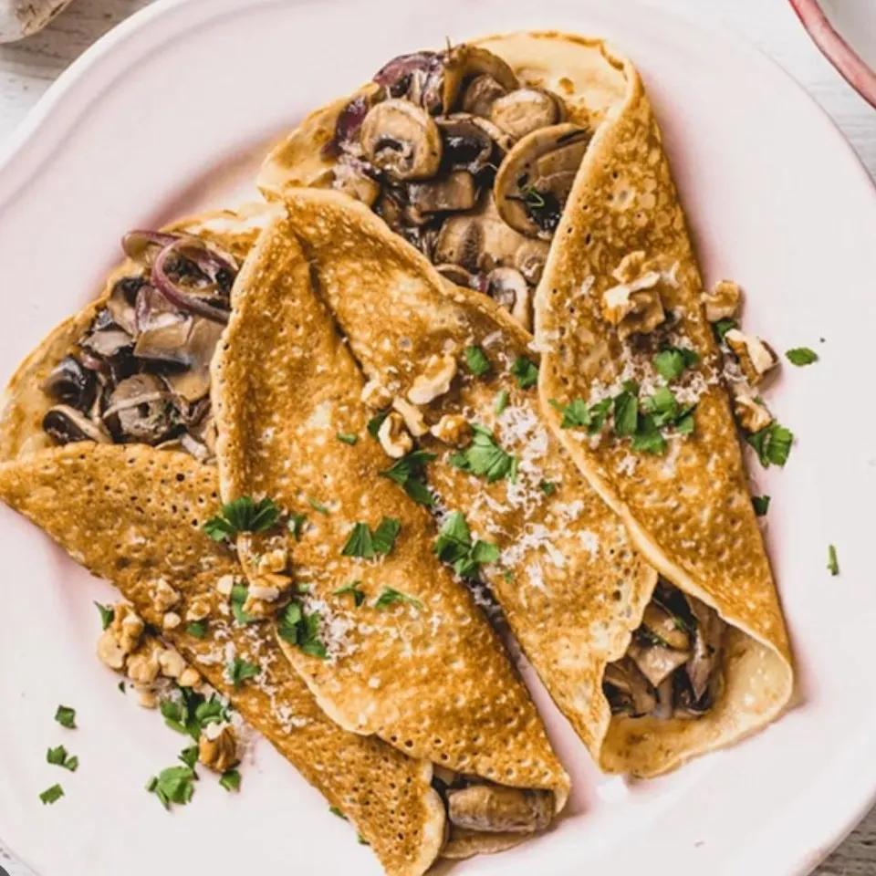 Crêpe poulet champignon