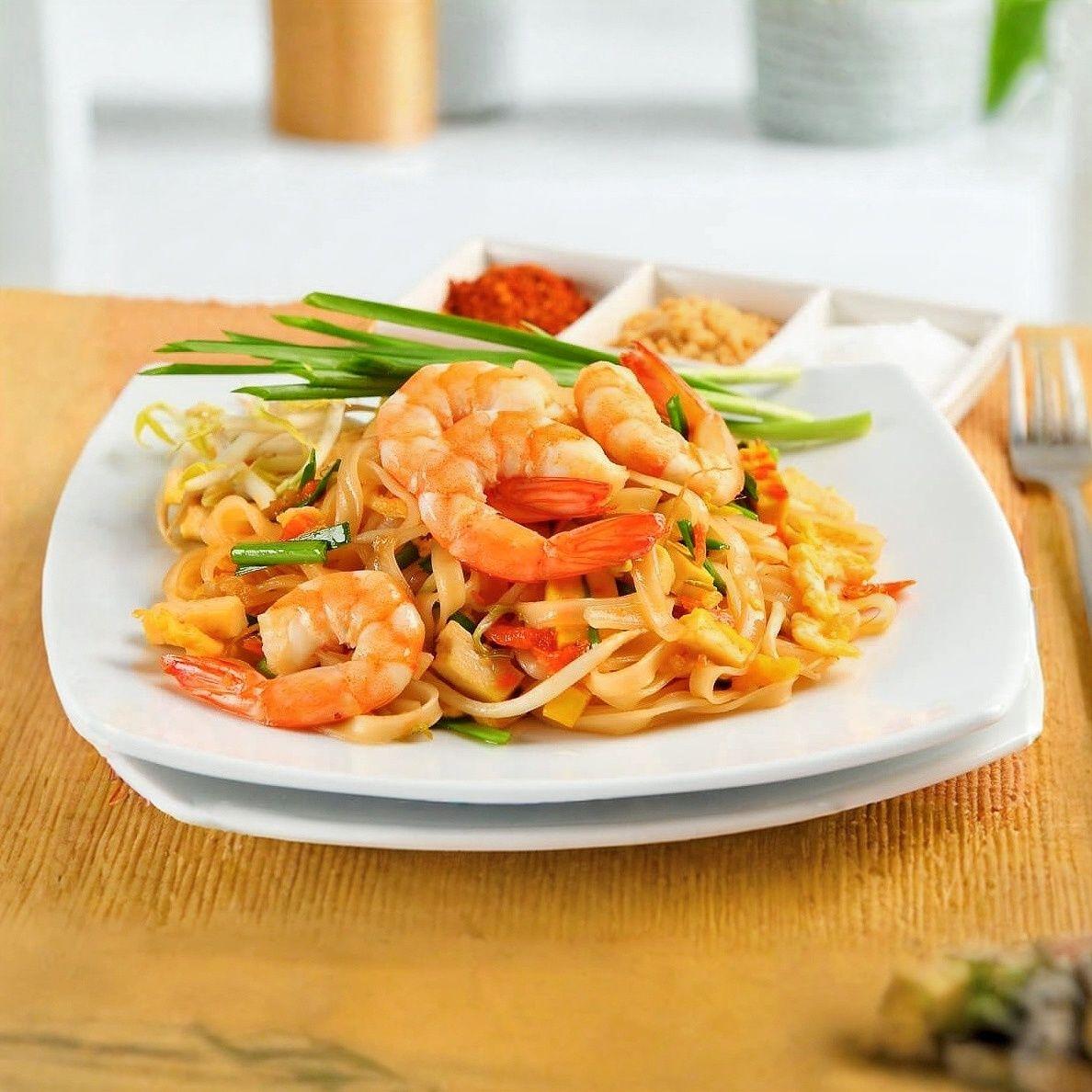 Plats Pad Thaï crevettes