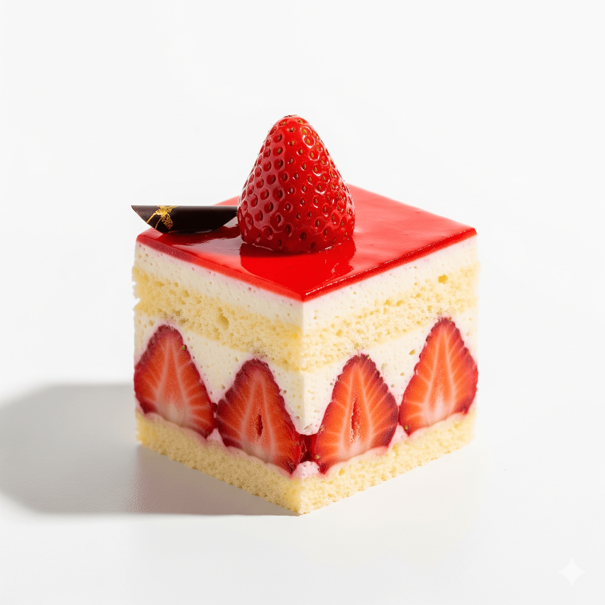 Fraisier Biscuit Amandes Blanc Simple