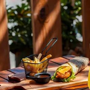 Crispy Chicken Wrap Miel Moutarde