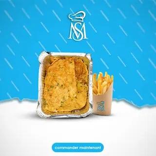 Plat Tortilla Normal + Frites