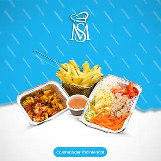 Plat Dinde + Frites + Salsde.