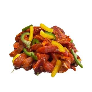 Émincé de veau Mariné et légumes /250g