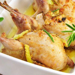 Coquelets demi-cuit avec sauce citron / Pièce