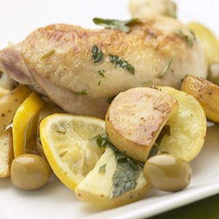 Cuisses de poulet Demi-Cuit avec sauce Citron 250g