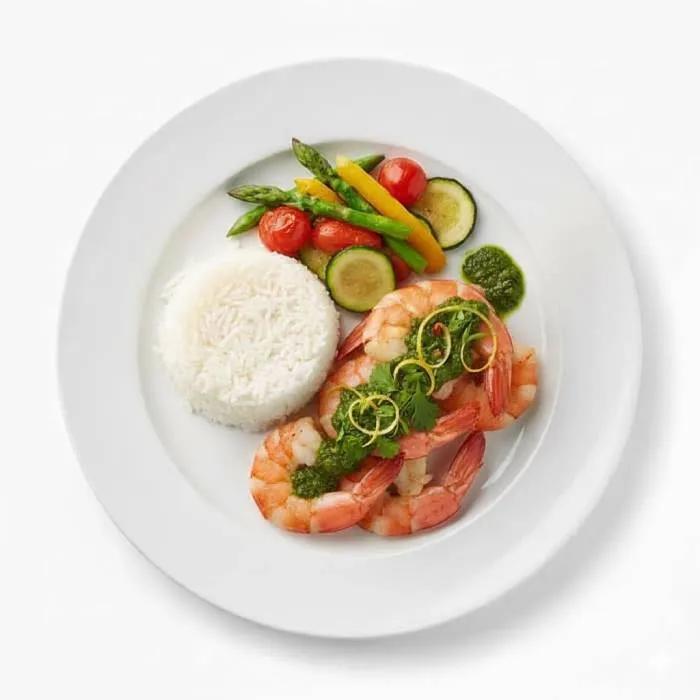 Plat de crevettes