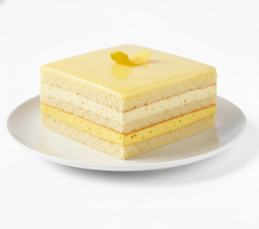 Tarte Carré Génoise Citron