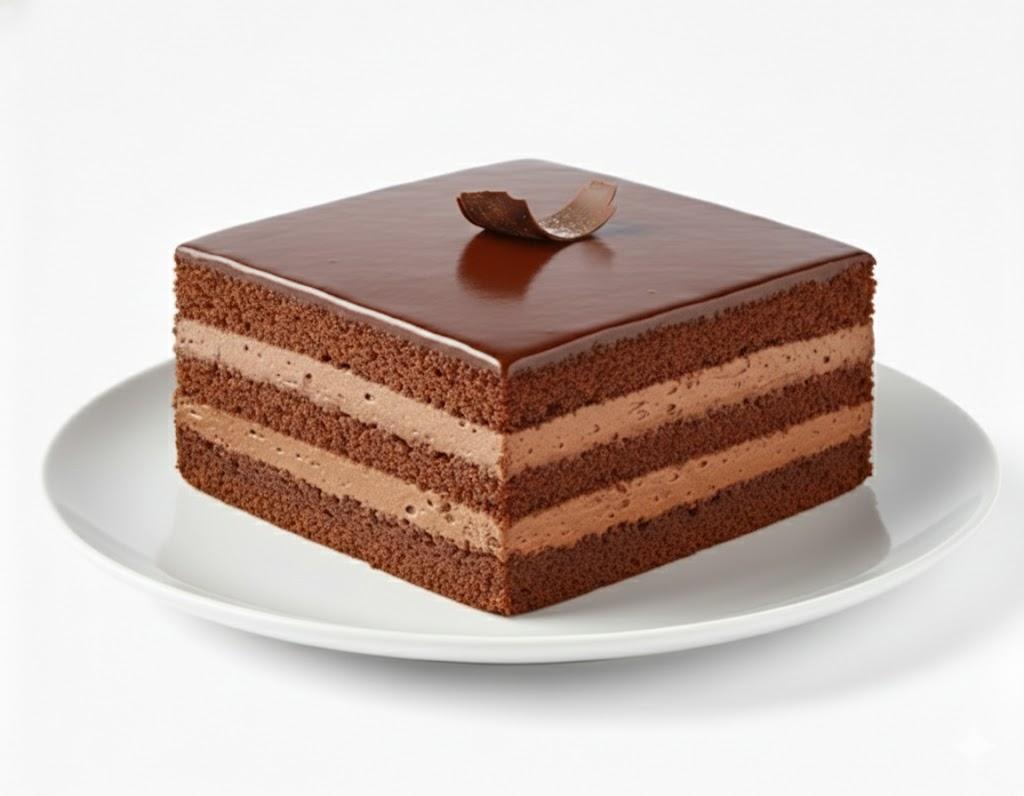 Tarte Carrée Génoise Chocolat