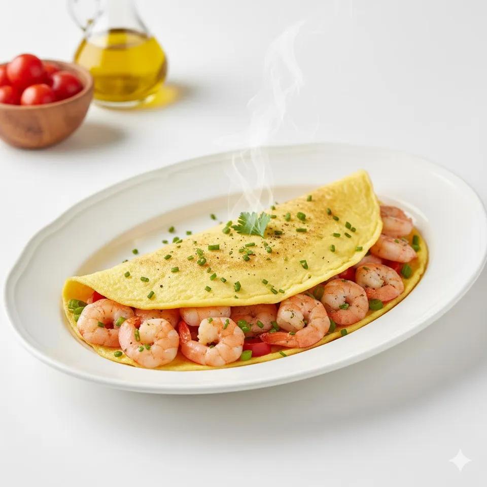 Omelette aux Crevettes