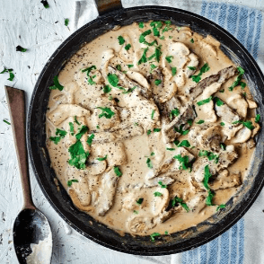 Emince de Veau Sauce Champignon