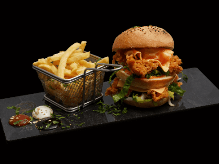 Crispy Chicken Simple Burger