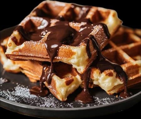 Gaufre chocolat blanc morjene