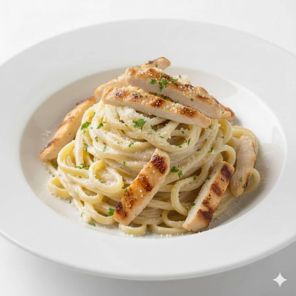 Fettuccine Alfredo Polli