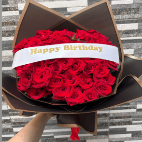 Grand bouquet personnalisé « happy birthday »