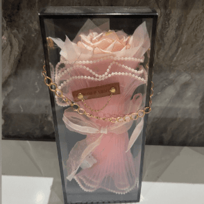 Bouquet rose artificiel