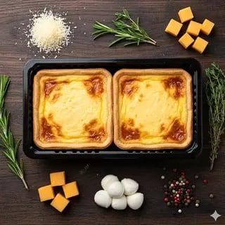 Quiches 3 fromages cuites congelées
