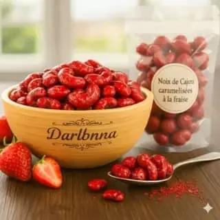 Noix de cajou caramélisées à la fraise 100 g
