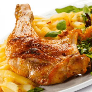 Poulet Rôti & Frites Salade